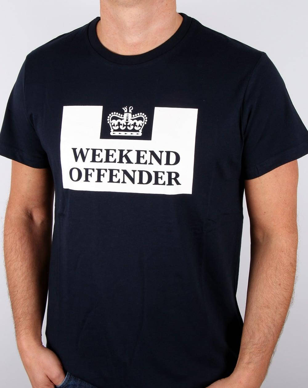 

Черная футболка Weekend offender Logo футболки Викенд Оффендер унисекс мужская женская