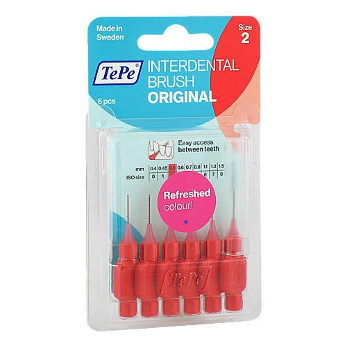 

Межзубные ершики TePe ID Bürste Rot 0.5 mm, красный