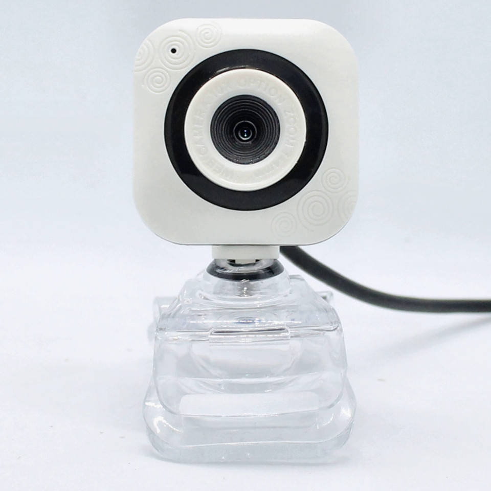 

Проводная компьютерная веб-камера со встроенным микрофоном USB Webcam 02, Белый