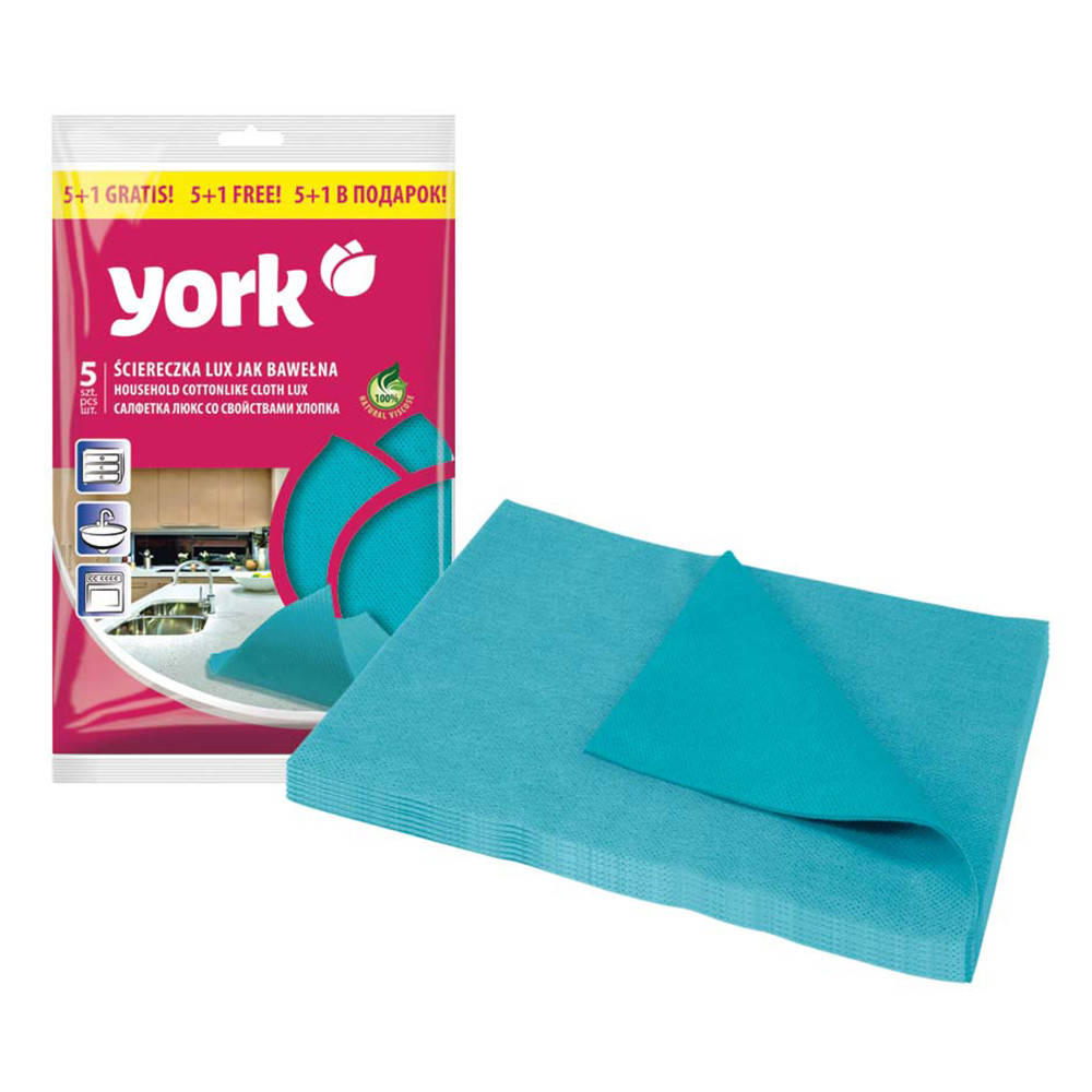 

Салфетки York Lux, хлопок, 5+1 шт