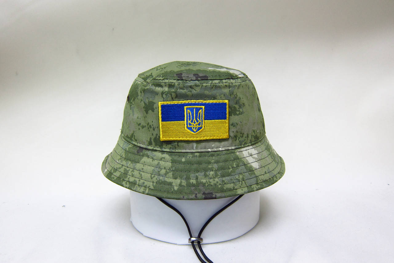 

Панама военная тактическая камуфляж с шевроном 00552-2, Зелёный