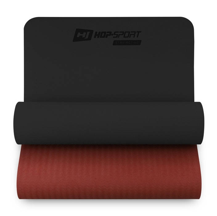 

Коврик тренировочный Hop-Sport 0,6 см HS-T006GM (черный-красный) 6 мм для Фитнеса и Йоги