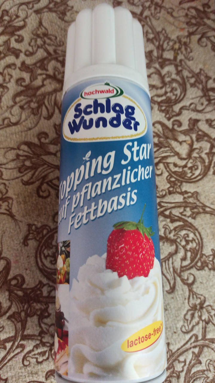 

Сливки взбитые Hochwald Topping Star 250g спрей