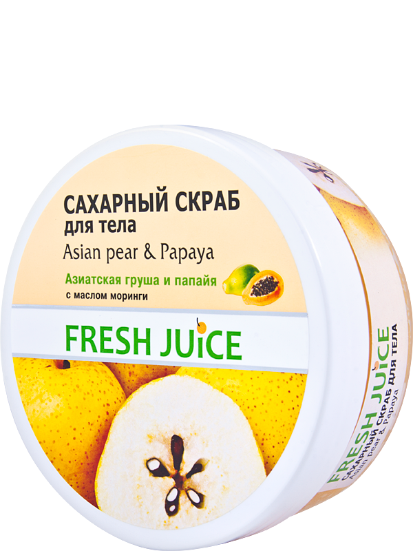 

Сахарный скраб для тела Asian pear & Papaya 225 мл Fresh Juice