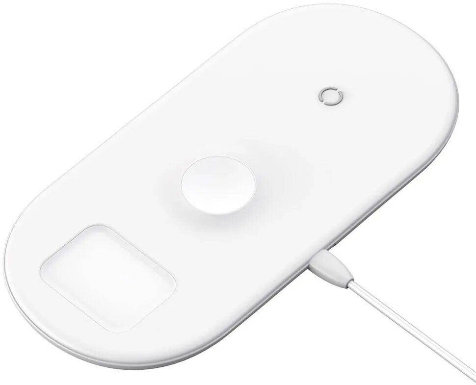 

Беспроводное зарядное устройство Baseus Smart 18W 3 in 1 White (WX3IN1-C02), Белый