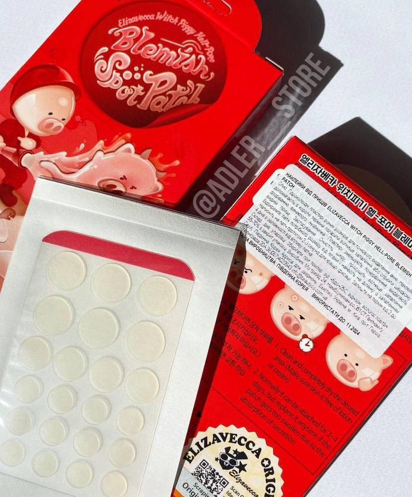 

Антибактериальные патчи от прыщей Elizavecca Witch Piggy Hell-Pore Blemish Spot Patch