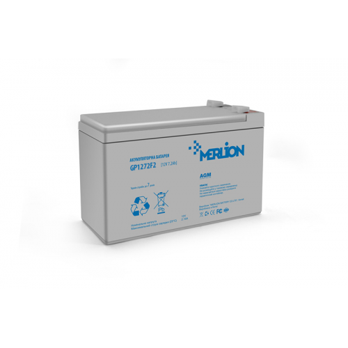 

Аккумуляторная батарея MERLION AGM GP1272F2 12 V 7,2 Ah