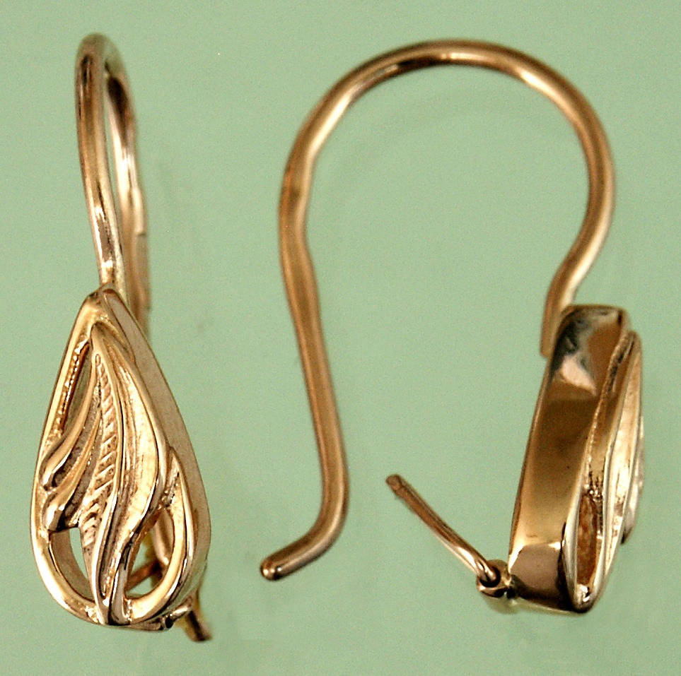 

Золоті сережки без вставок