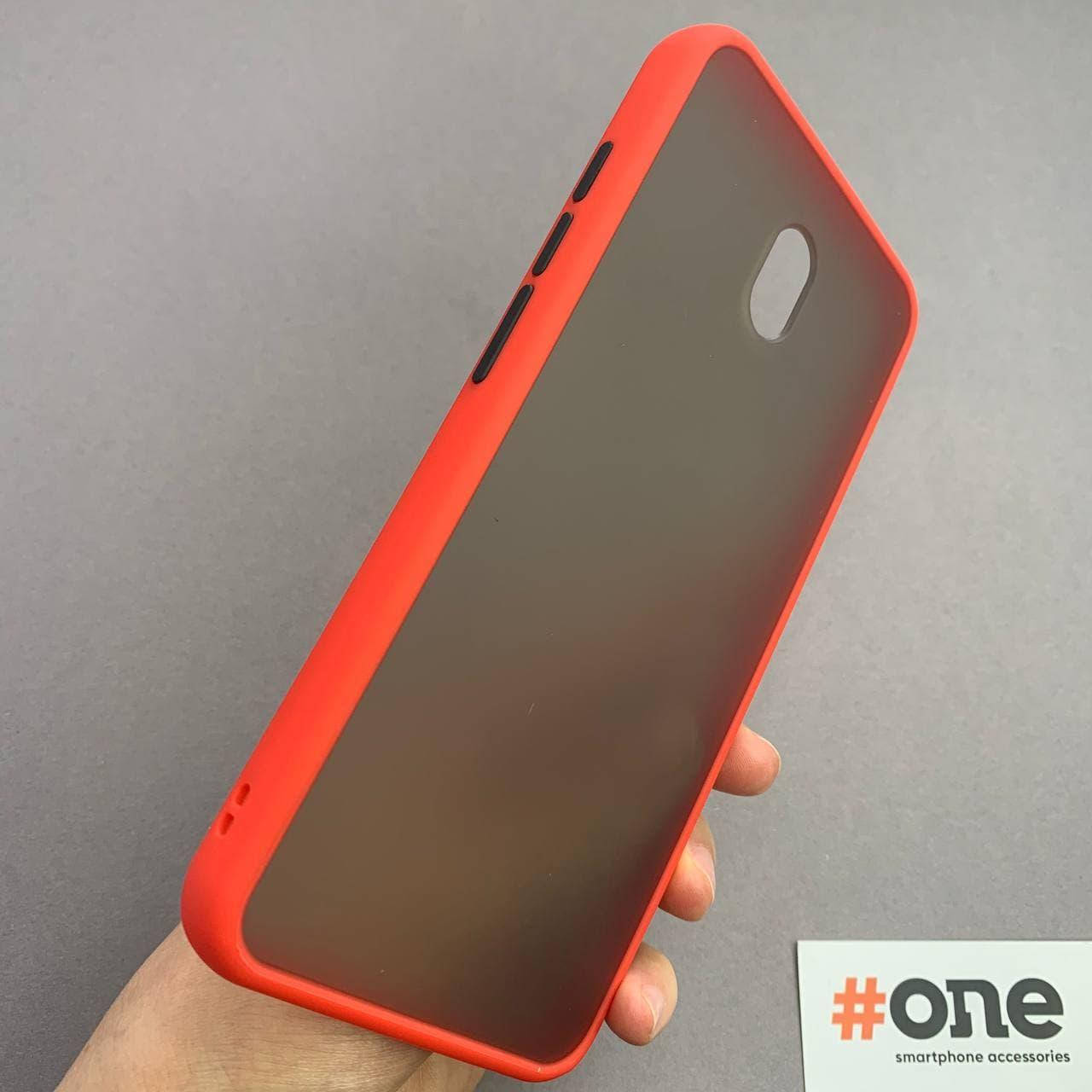 

Чехол для Xiaomi Redmi 8A с цветными кнопками противоударный матовый чехол на сяоми редми 8а красный TCB