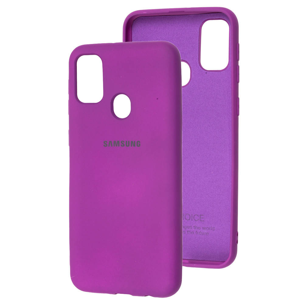 

Чехол Silicone Case Full для Samsung Galaxy M21 M215F Grape (самсунг м21), Фиолетовый