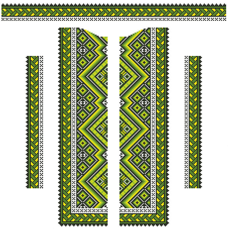 

Вафельная картинка для тортов Modecor Вышиванка 6, Разные цвета