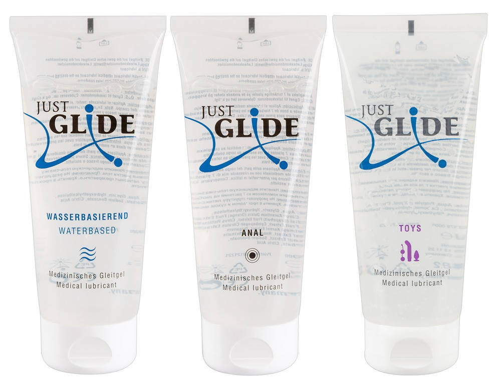 

Интимные смазки на водной основе Just Glide 3x200ml