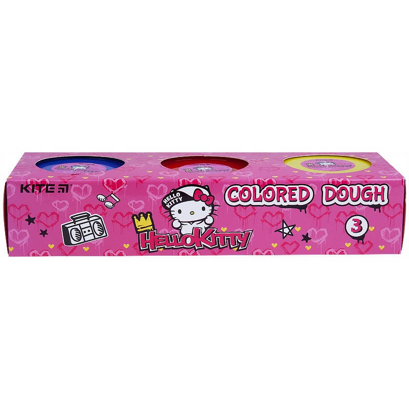

Тесто для лепки цветное 3х75 г Kite Hello Kitty HK21-151, 47724