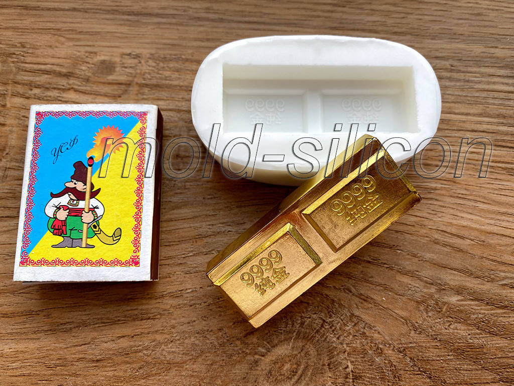 

Силиконовый молд "Слиток золота"