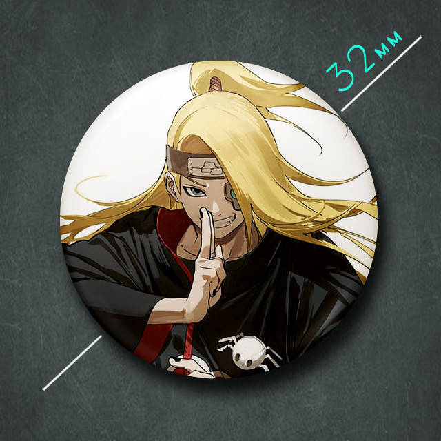 

"Дейдара (Наруто / Naruto)" значок круглый на булавке Ø32 мм