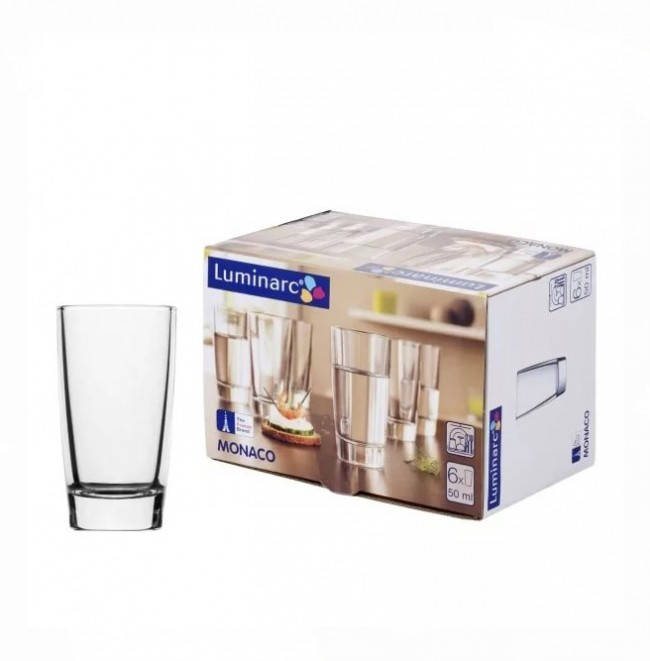 

Набор высоких стопок Luminarc Monako 50 мл 6 шт (H5125)