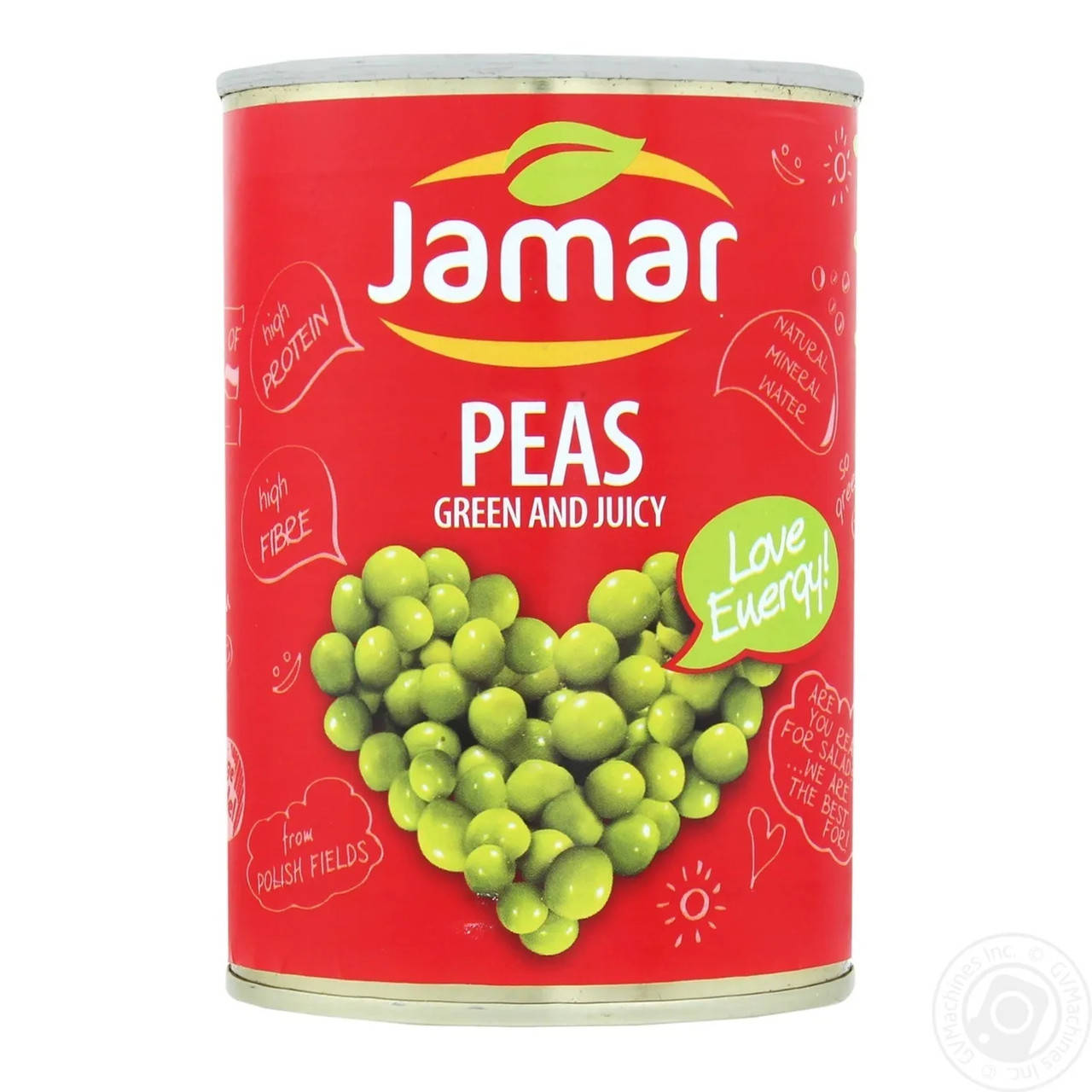 

Консервований зелений горошок Jamar 400g