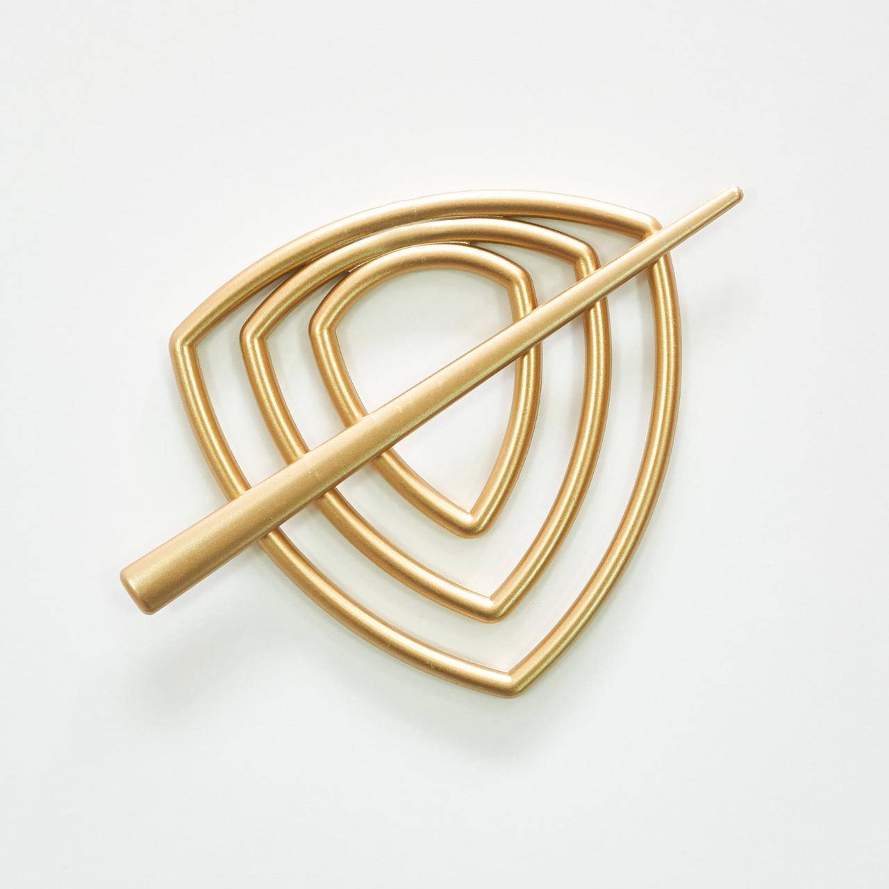 

Заколка для штор нитей Треугольник, матовый, Золотистый