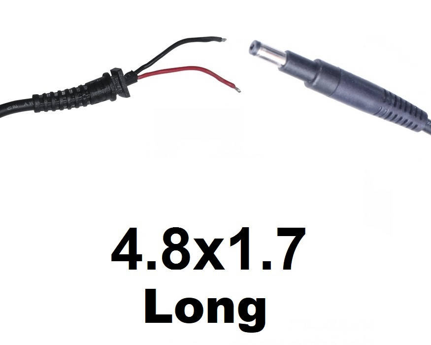 

Кабель для блока питания ноутбука HP 4.8x1.7 Long (до 3.5a) (T-type)