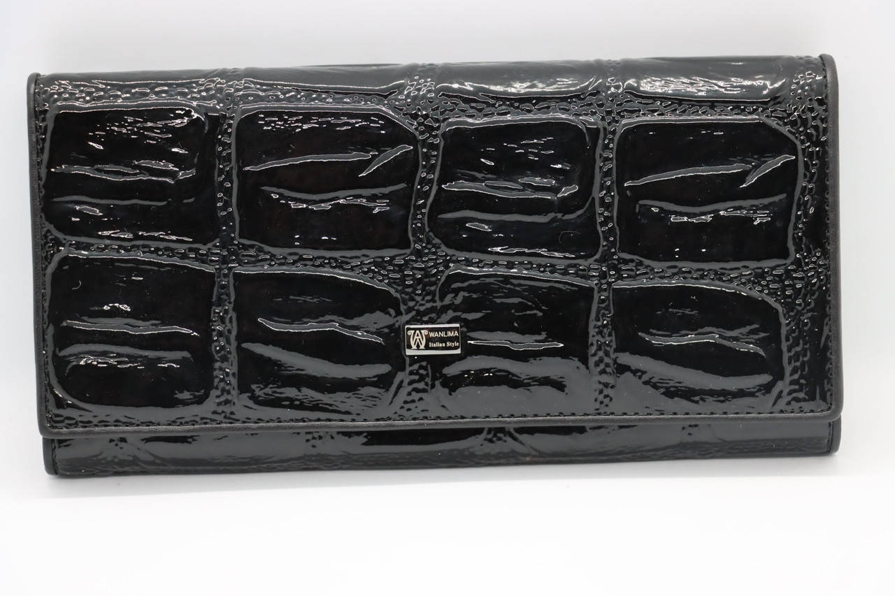 

Женский кожаный кошелёк Wanlima 81042340013b1 Black, Черный