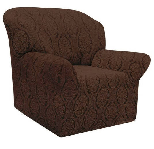 

Чехол на кресло без юбки, жаккард. Цвет темный шоколад