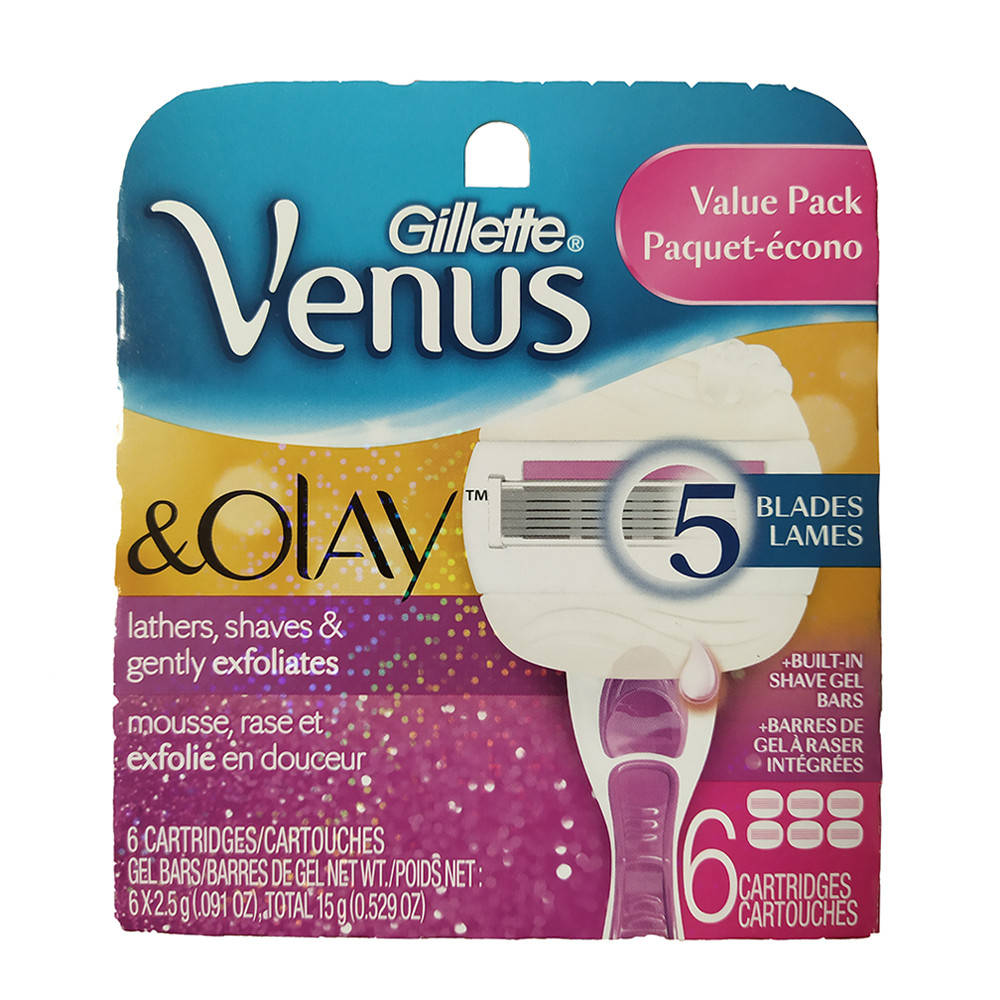 

Сменные картриджи Gillette Venus & Olay 6 шт (047400652125)