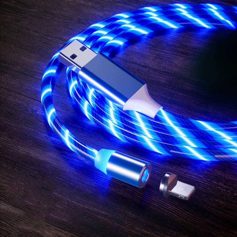 

УНИВЕРСАЛЬНЫЙ СВЕТЯЩИЙСЯ МАГНИТНЫЙ USB КАБЕЛЬ ЗАРЯДКИ 3 В 1 Type C