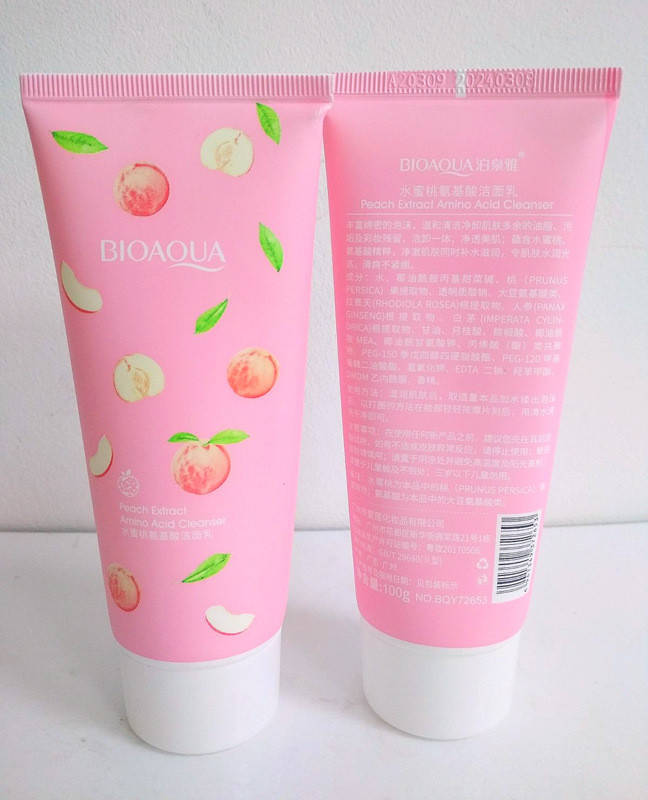 

Пенка для умывания очищающая Bioaqua Peach Extraсt Amino Acid 100 мл BQY72653