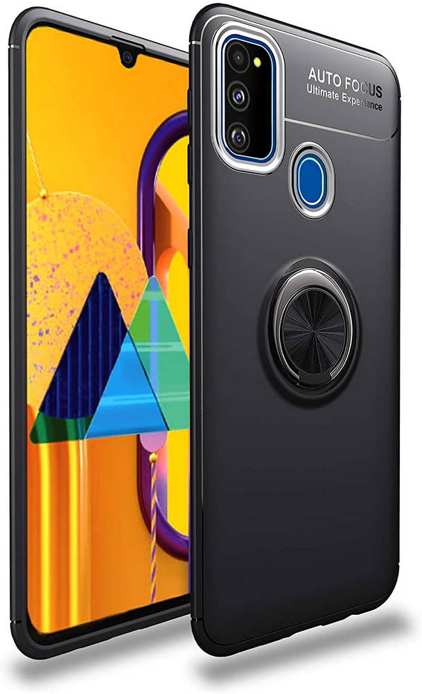 

Чехол с кольцом Samsung Galaxy M31 M315 Autofocus (Самсунг Галакси М31), Черный