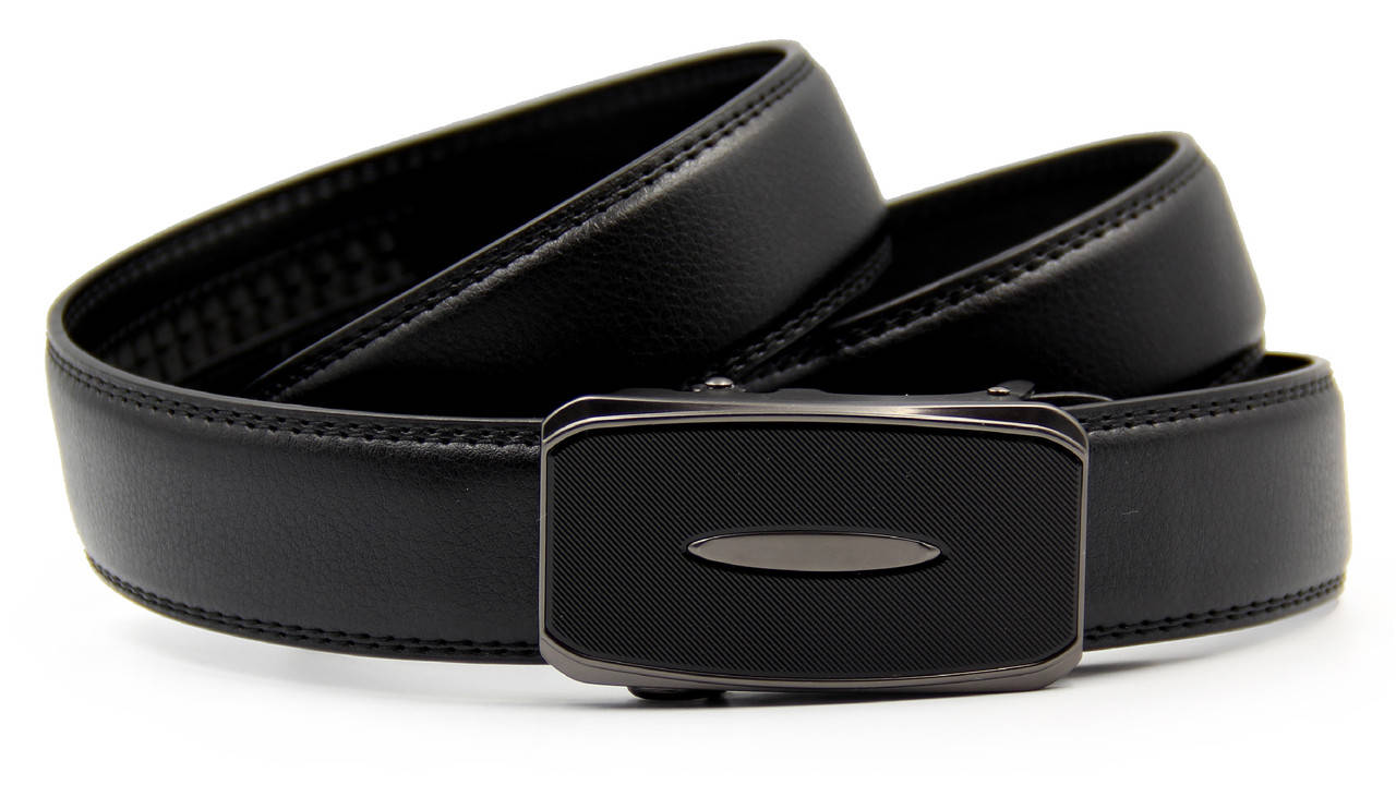 

Ремень для костюма мужской с пряжкой автомат, Черный