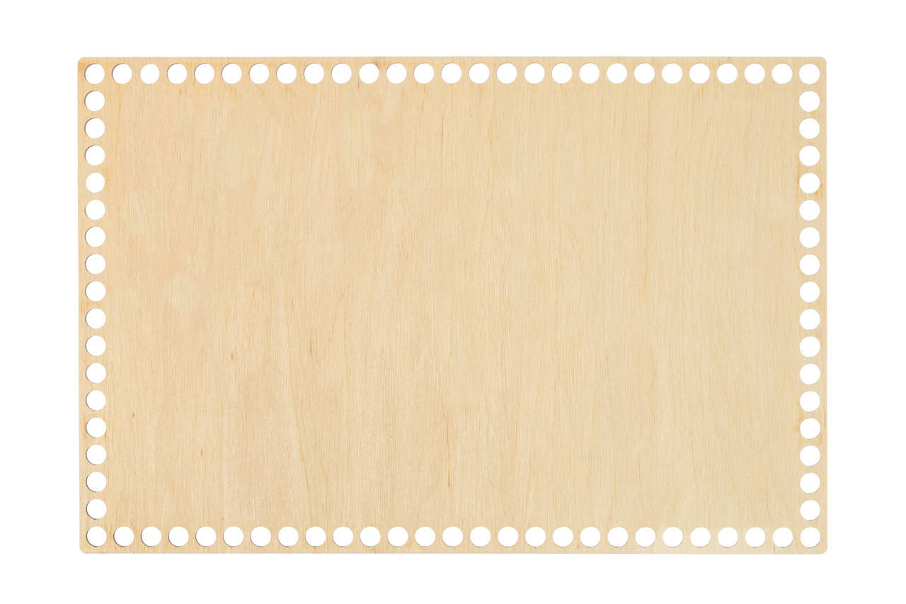 

Донышко прямоугольное 18х30 см (Ø отверстие 8 мм)