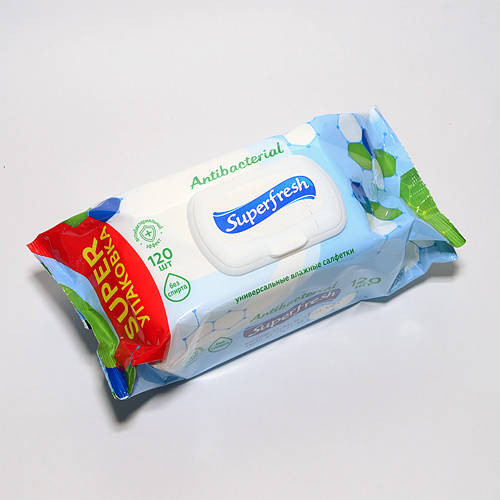 

Влажные салфетки "Superfresh" 120шт