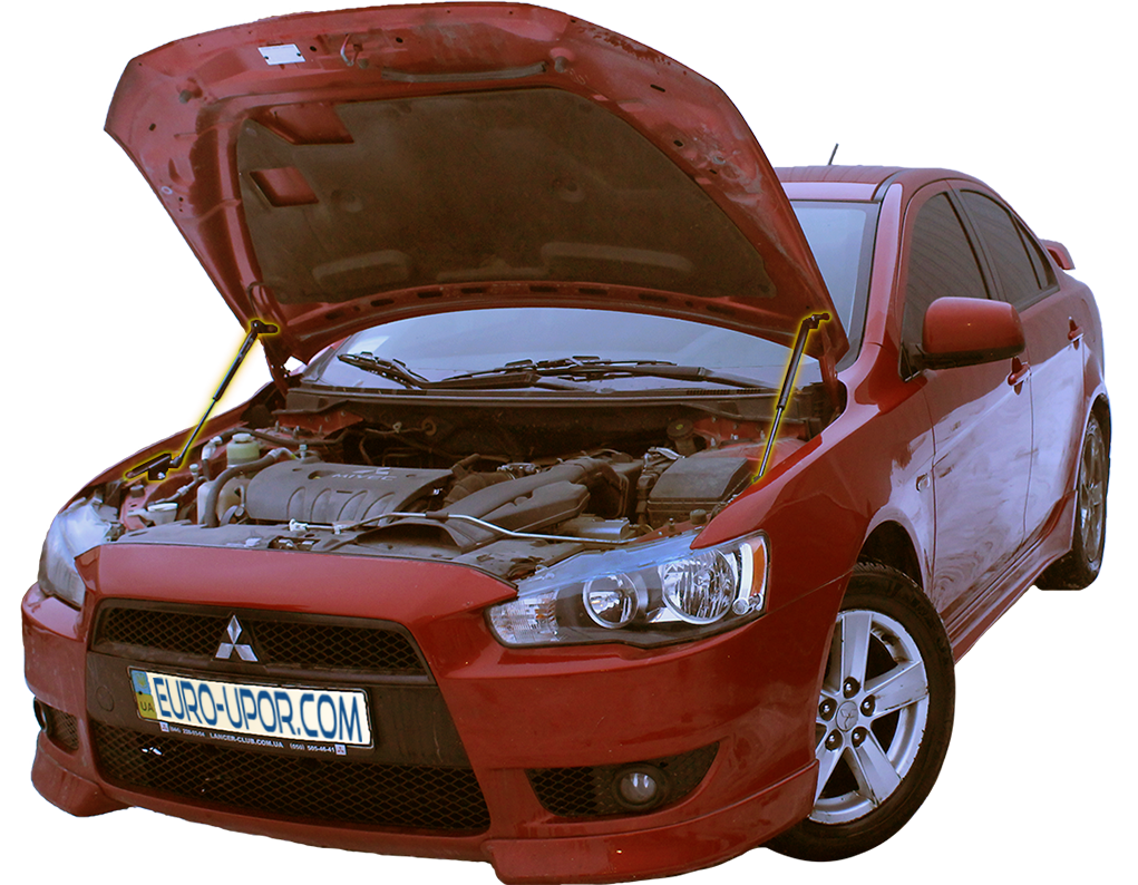 

Газовый упор капота (амортизатор капота) для Mitsubishi Lancer X / Митсубиши Лансер 10 (2007-2017)
