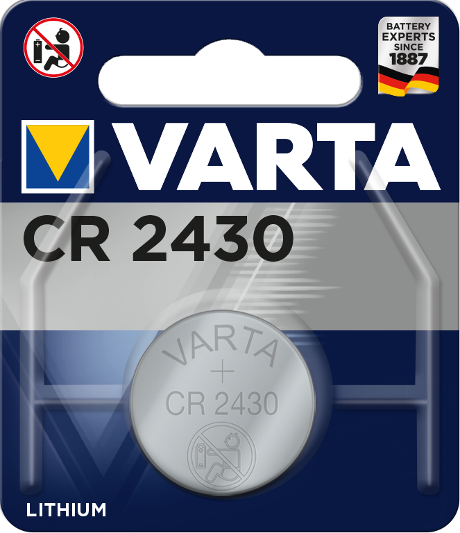 

Батарейка VARTA CR 2430 BLI 1 LITHIUM ш.к. 4008496028610