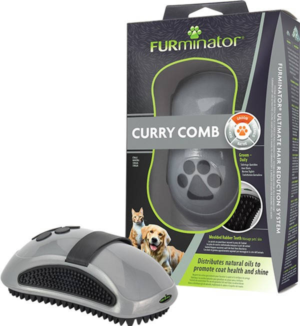 

Резиновая расческа-щетка для собак и котов FURminator 12.5 х 6.5 х 4 см