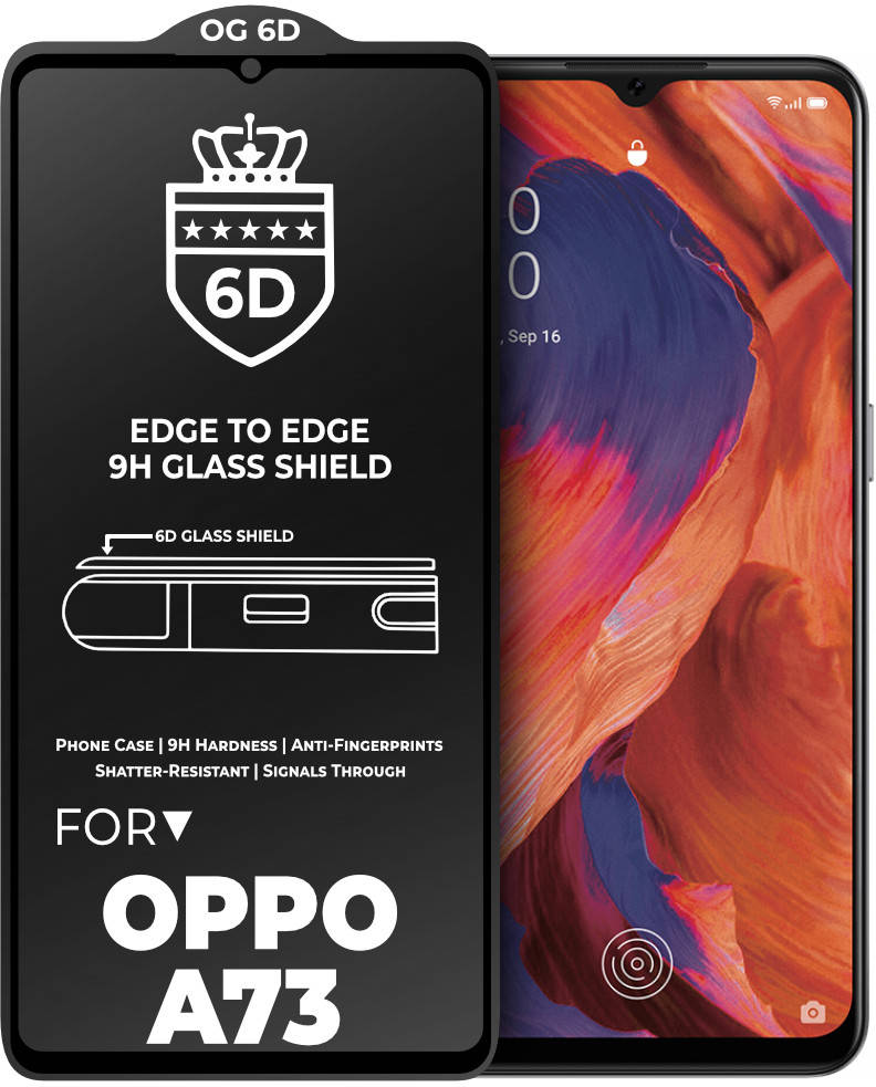 

Защитное стекло 6D OPPO A73 Glass Shield