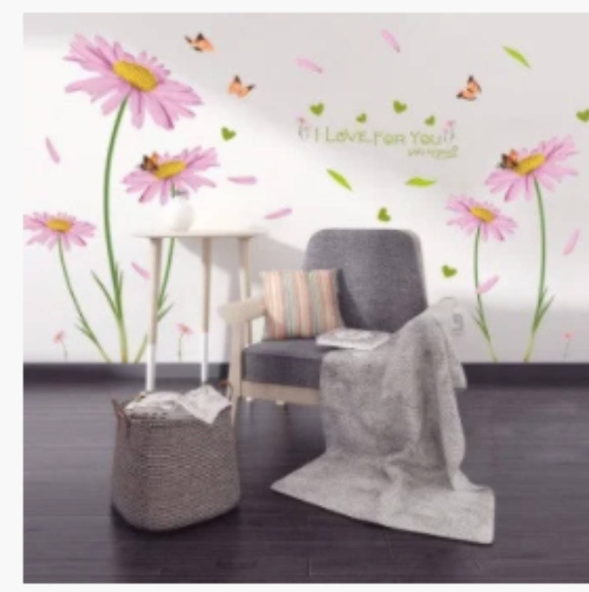 

Наклейка декоративная для интерьера Ромашки