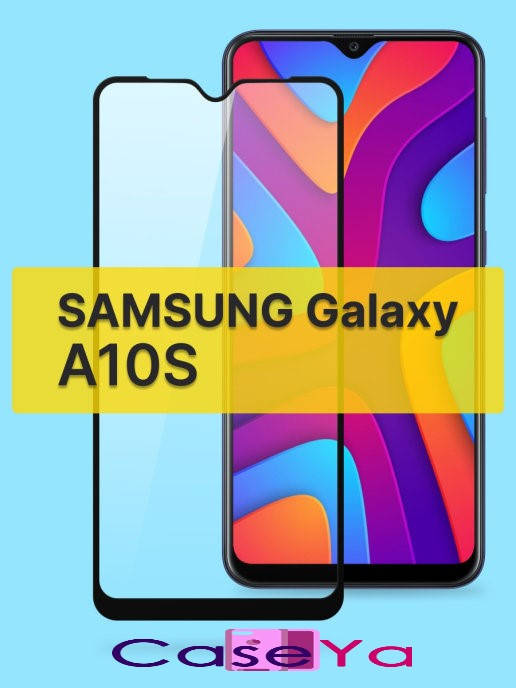 

Защитное стекло Samsung A10s \ Защитное стекло Самсунг А10с (полная поклейка на весь экран), Черный