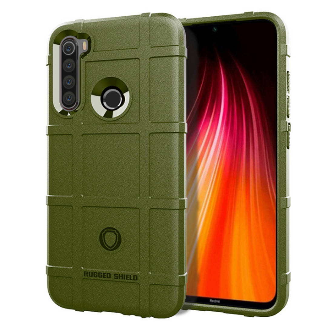 

Противоударный TPU чехол Rugged Shield для Xiaomi Redmi Note 8 2021 | Mofan | оливковый