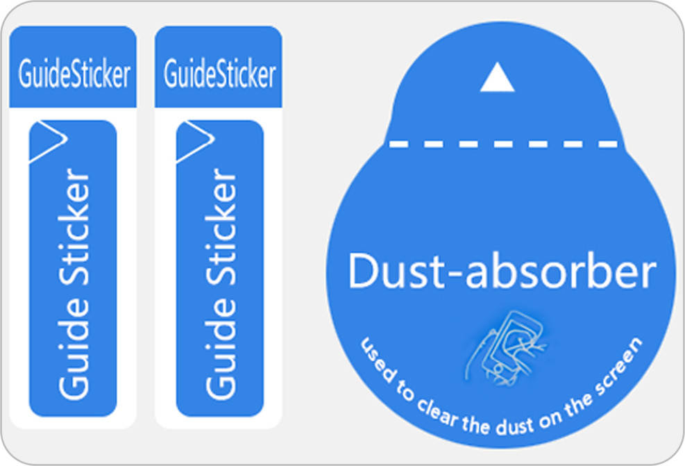 

Стикеры для установки защитного стекла Dust Absorber