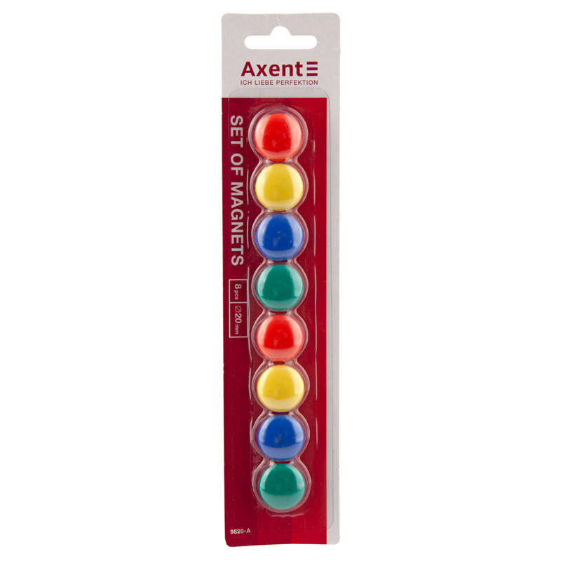 

Набор магнитов Axent 9820-A 20 мм, 8 штук