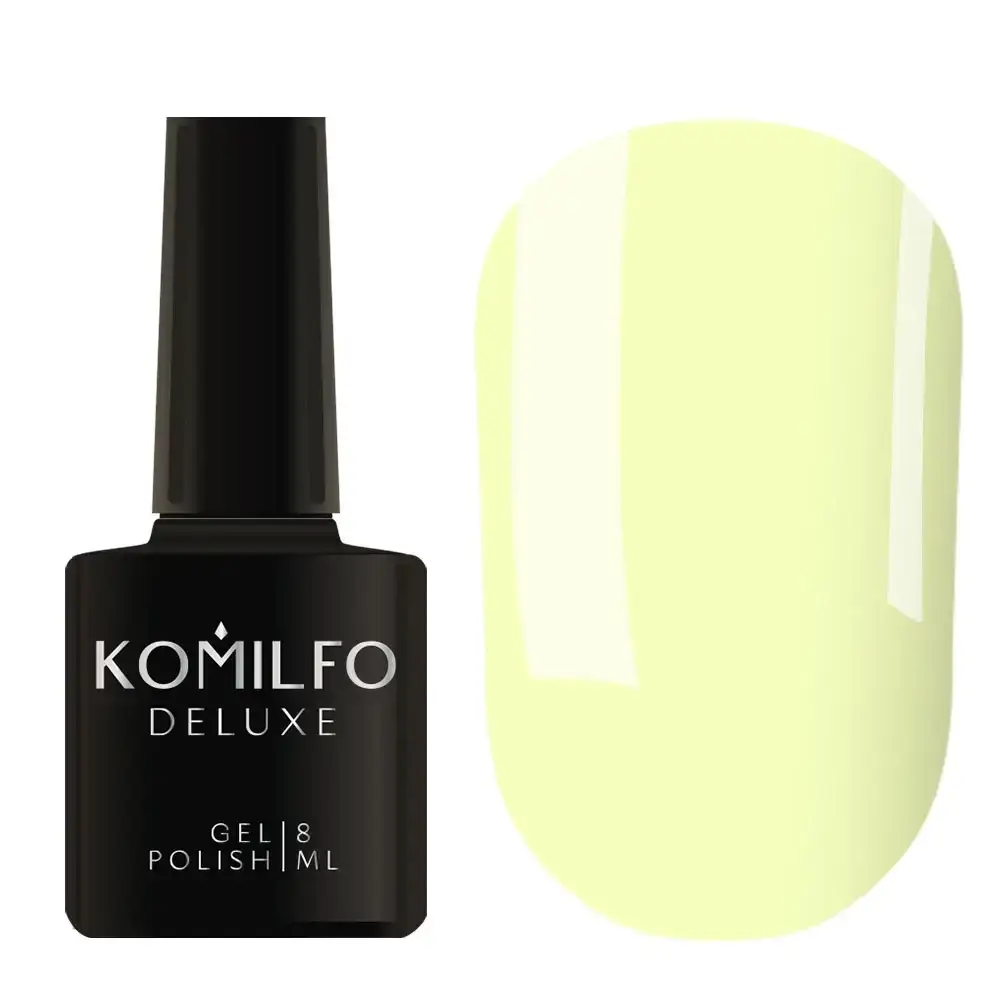 

Гель-лак Komilfo Deluxe Series №D169 (бледно-желтый, эмаль), 8 мл
