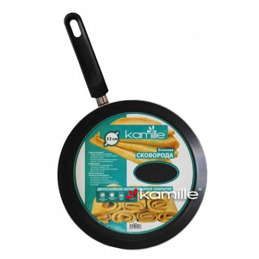 

Сковорода блинная 22см Kamille 0601