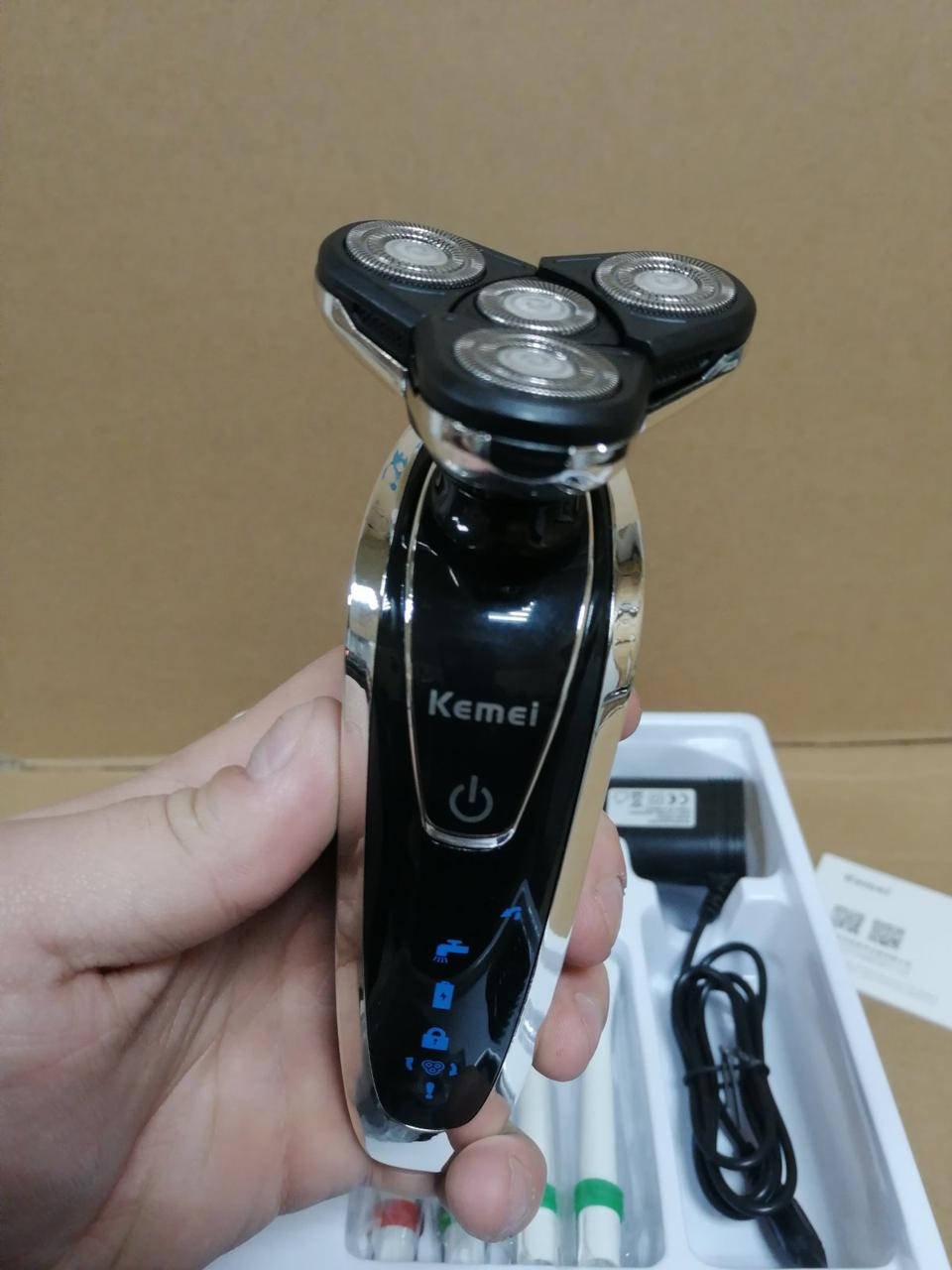 

Аккумуляторный набор 4в1 стайлер бритва триммер зубная щетка Kemei KM 5181