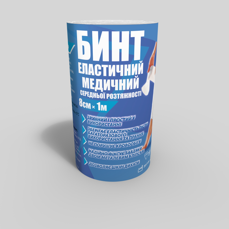 

Эластичный самофиксирующийся бинт Teta® 8 см * 1 м средней растяжимости