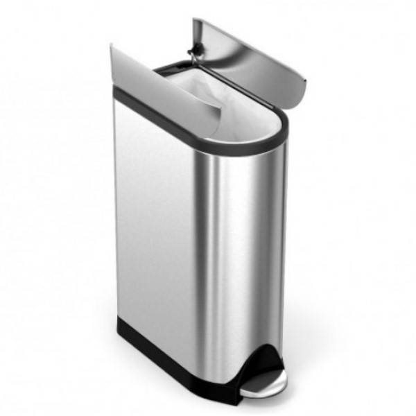 

Ведро с педалью 18л Simplehuman (Великобритания) FPP BUTTERFLY, Серый
