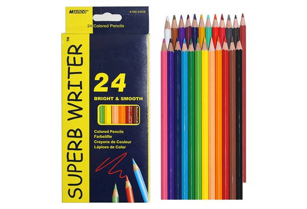 

Олівці кольорові MARCO Super Writer 24 кольори, Разные цвета