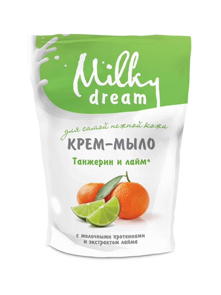 

Жидкое крем мыло дой-пак Milky Dream 500 мл Танжерин и лайм