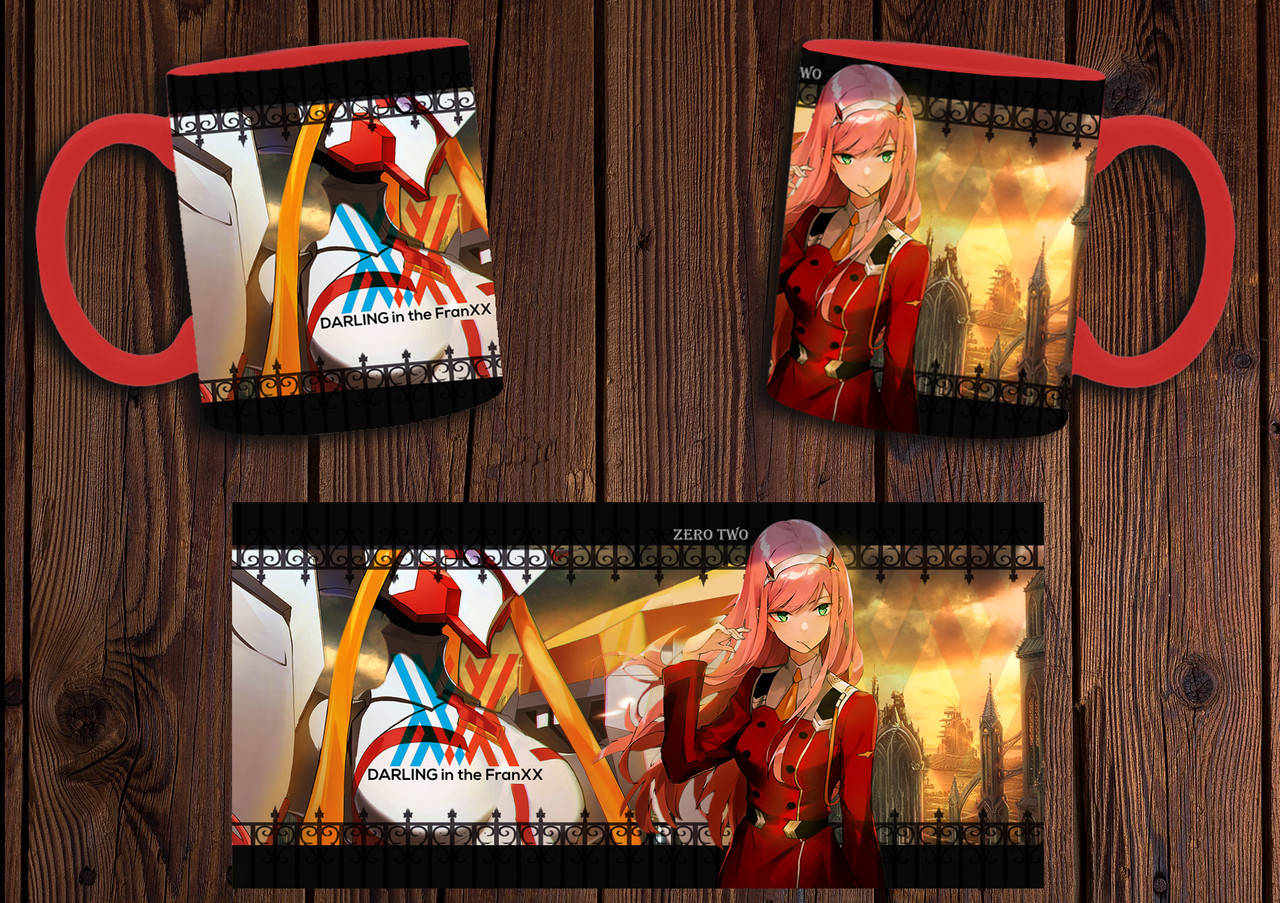 

Чашка "Любимый во Франксе" / Кружка Darling in the Franxx №7 Красный
