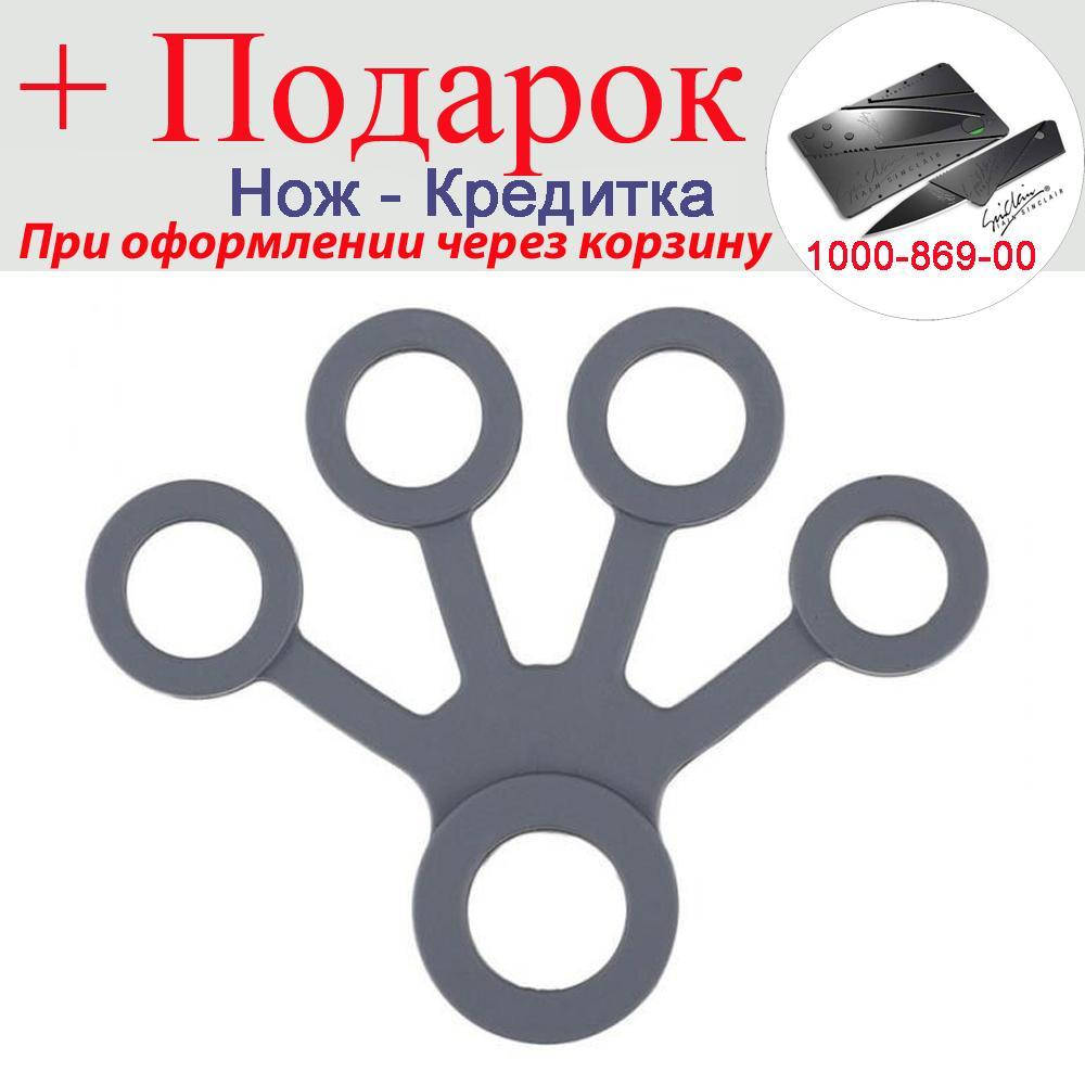 

Тренажер для пальців Qmed Finger Еспандер Темно сірий